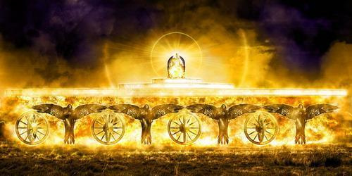 Gods throne chariot merkabah